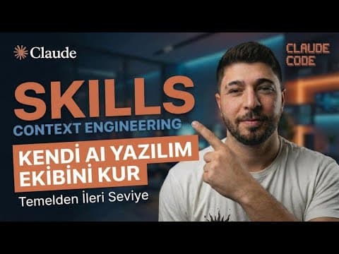 Claude Code SKILLS ile 50X Verimli VIBE CODING & Yapay Zekayı Gerçek Bir Yazılımcıya Dönüştür!